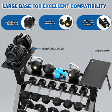 Weight Organizer Stand for Dumbbells, Kettlebells