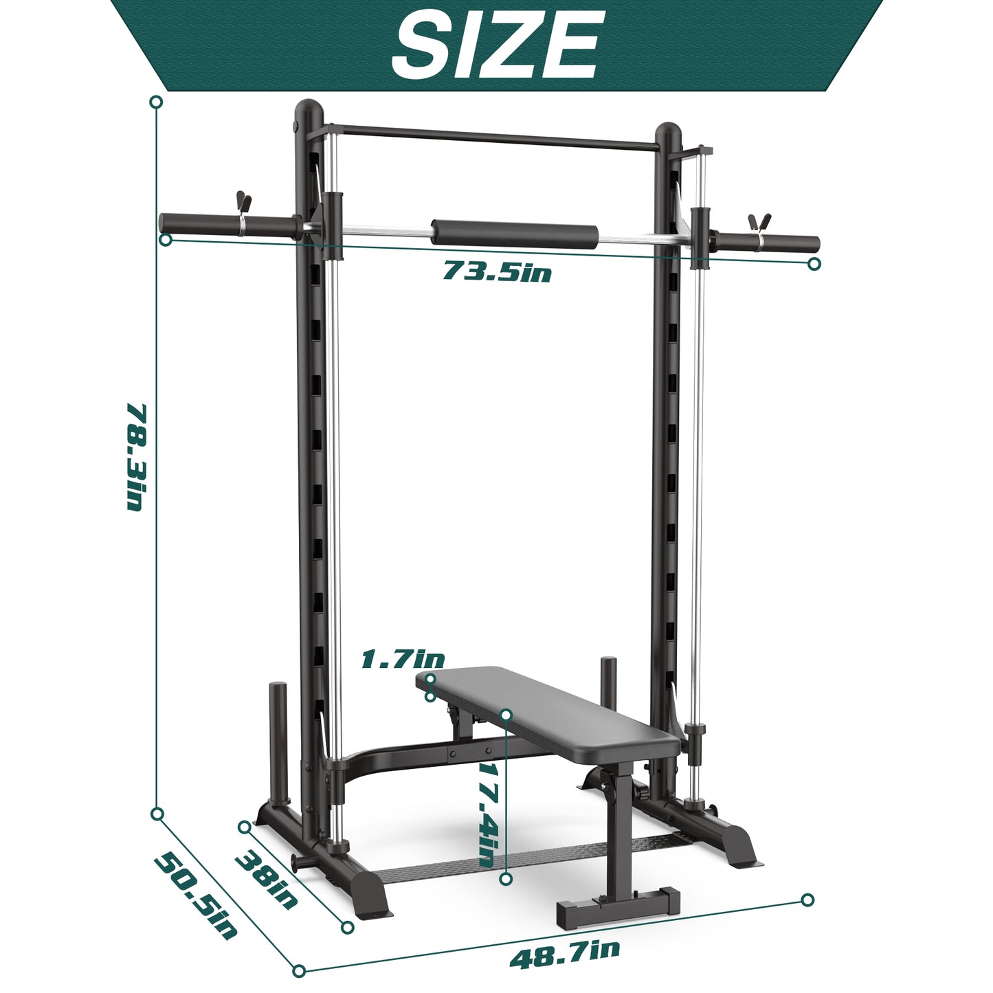 SCM-S1000DW SincMill squat rack for home gym bench press bar weight bench set for home gym power rack machines