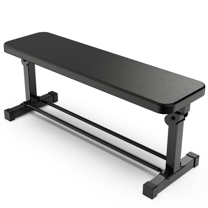 SincMill Extended Flat Weight Bench, Extra Long Workout Bench for Weightlifting and Strength Training, 1000lbs Capacity