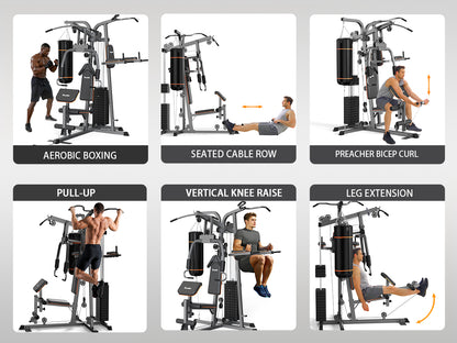 SincMill Home Gym SCM-1330 148LB Multifunctional Full Body Home Gym Equipment for Home Workout Equipment Exercise Equipment Fitness Equipment