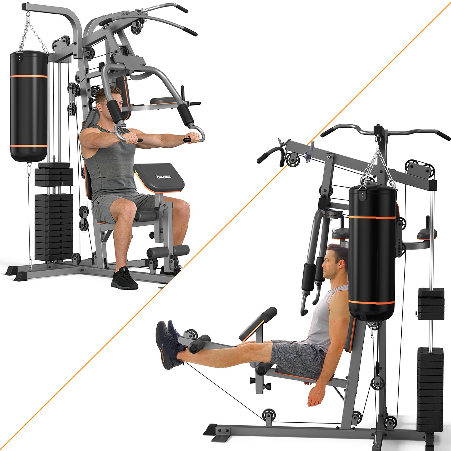 SincMill Home Gym SCM-1330 148LB Multifunctional Full Body Home Gym Equipment for Home Workout Equipment Exercise Equipment Fitness Equipment