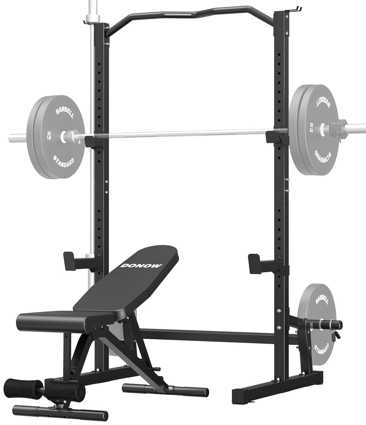 Squat   Rack   with   Adjustable   Workout   Bench