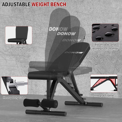 Squat   Rack   with   Adjustable   Workout   Bench