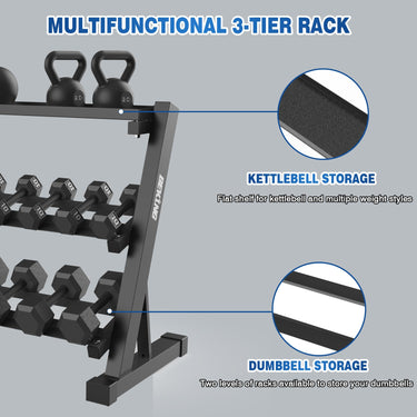 3 Tier Dumbbell Rack