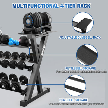 Weight Organizer Stand for Dumbbells, Kettlebells