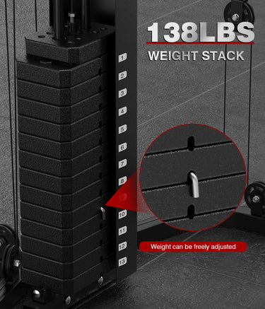 2-in-1 Home Gym Station & Smith Machine Rack