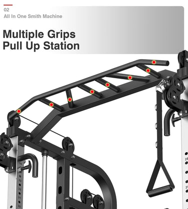 Smith Machine with 320lbs Weight Stack